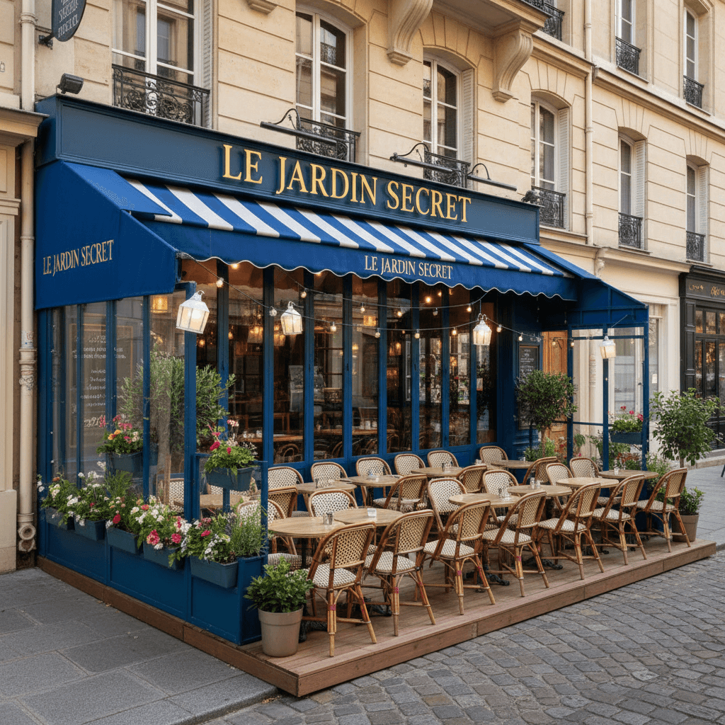 Charmant restaurant à Paris - 26 m² avec terrasse - Image 1