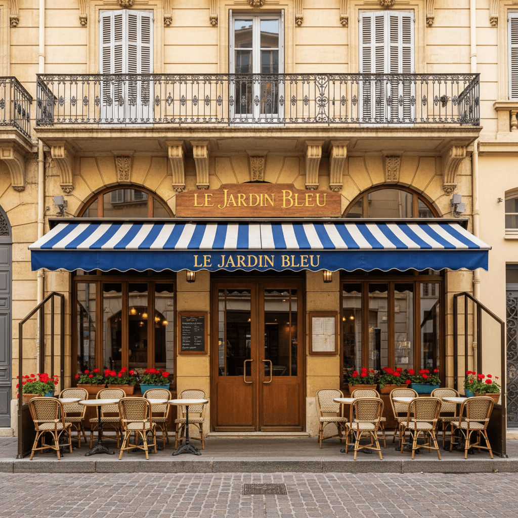 Restaurant 66m² à Nice : terrasse - extraction