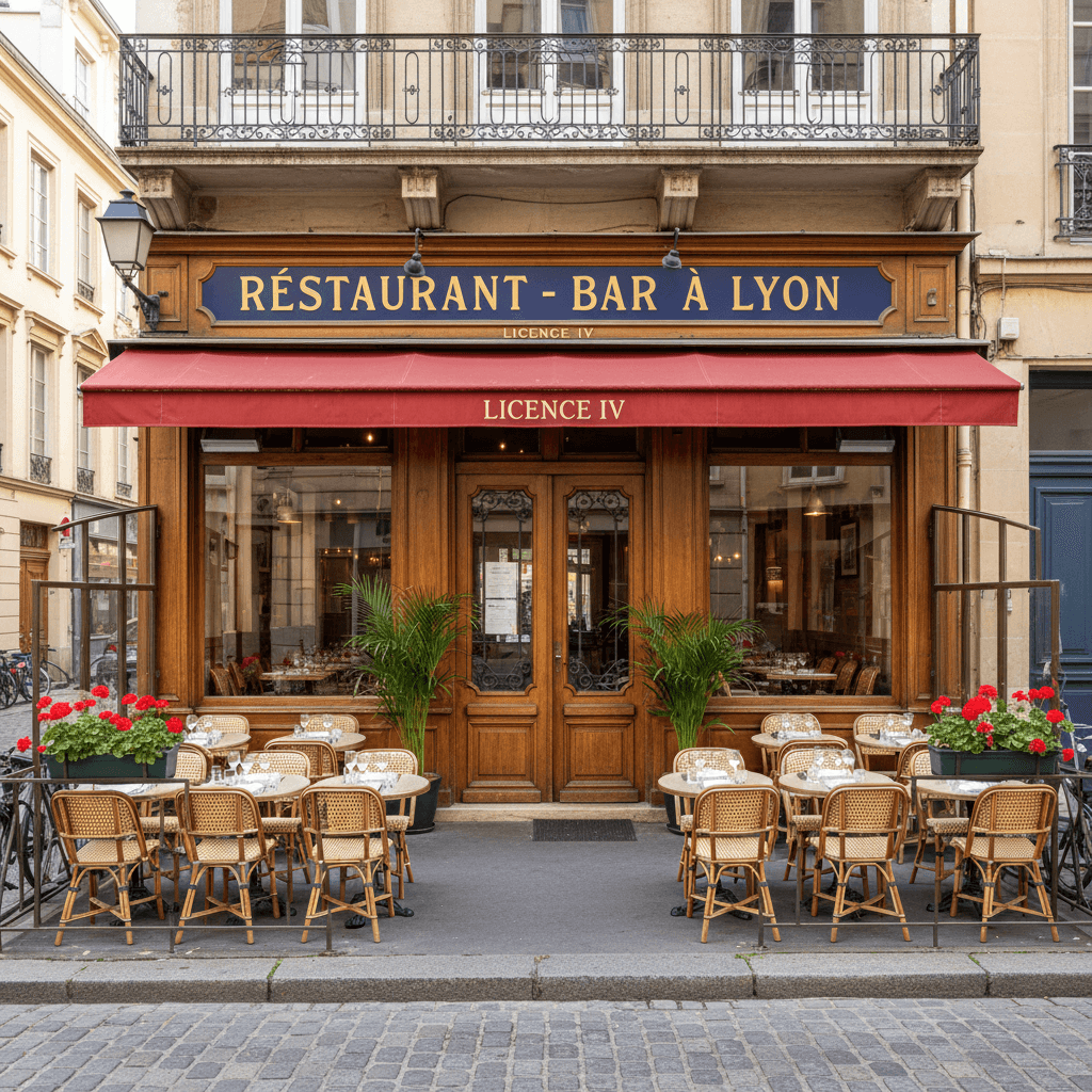Restaurant à Lyon : terrasse - licence IV
