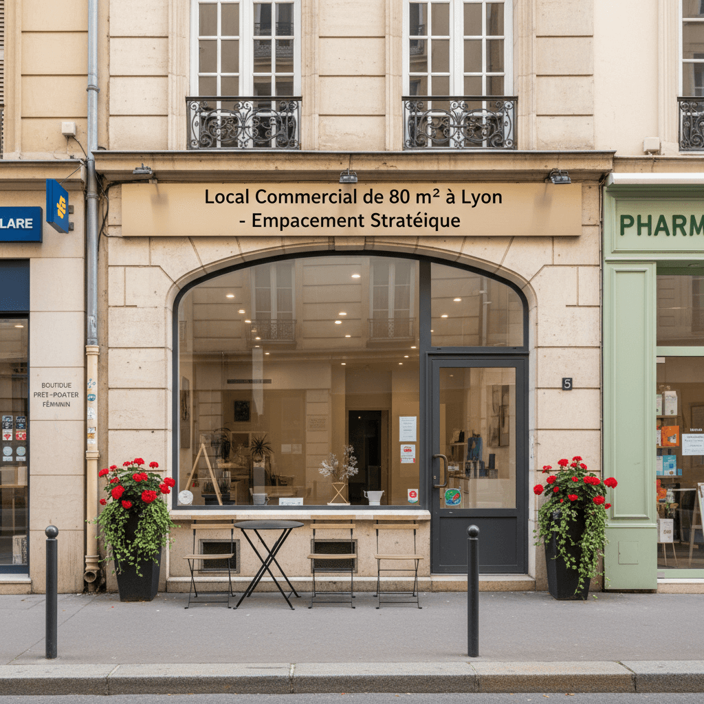 Local Commercial de 80 m² à Lyon - Emplacement Stratégique - Image 1
