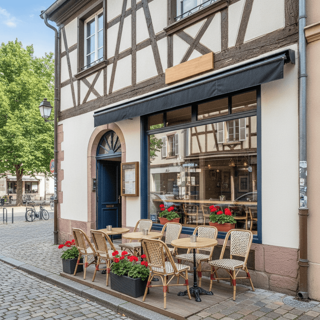 Restaurant 80m² à Strasbourg : terrasse