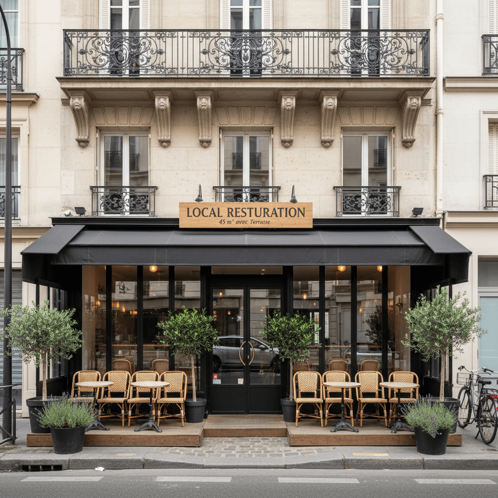 Local Restauration de 45 m² avec Terrasse à Paris - Image 1