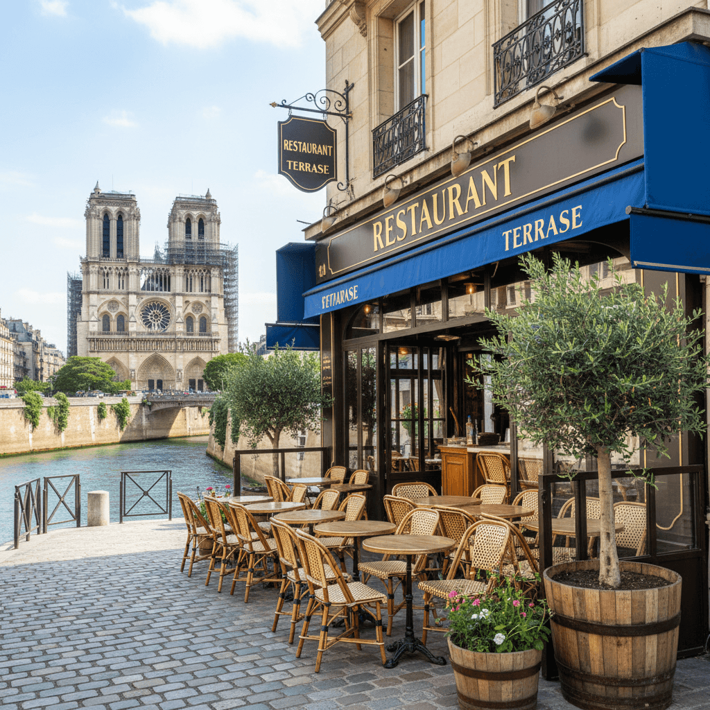 Restaurant avec Terrasse à Saint Michel - Notre Dame