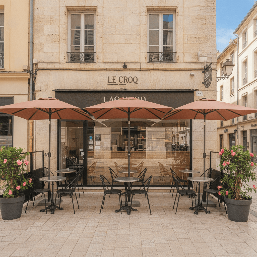 Fast-food 165m² à Montpellier : terrasse - licence IV