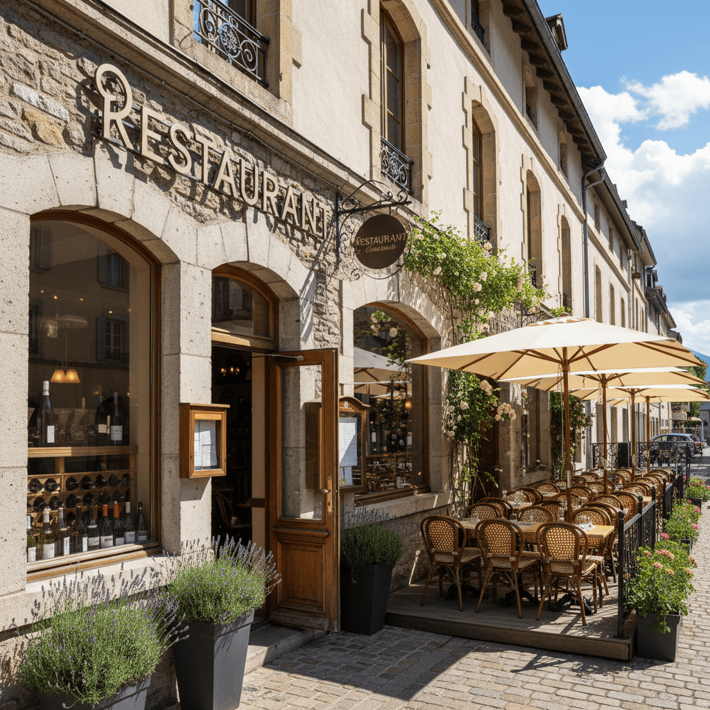 Restaurant 92m² à Sevrier : terrasse - licence IV - Image 1