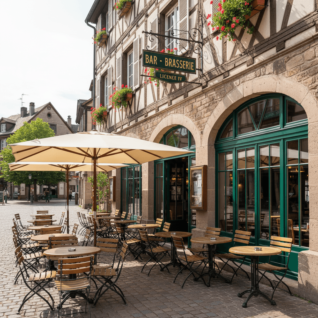 Bar-brasserie à Colmar : terrasse - licence IV - Image 1