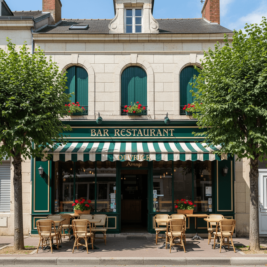 Restaurant à Arnage : terrasse - licence IV - Image 1
