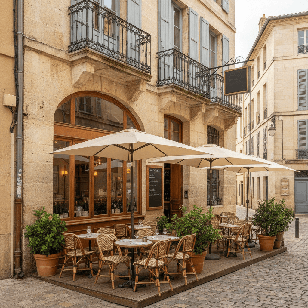 Restaurant 180m² à Montpellier : terrasse - licence IV