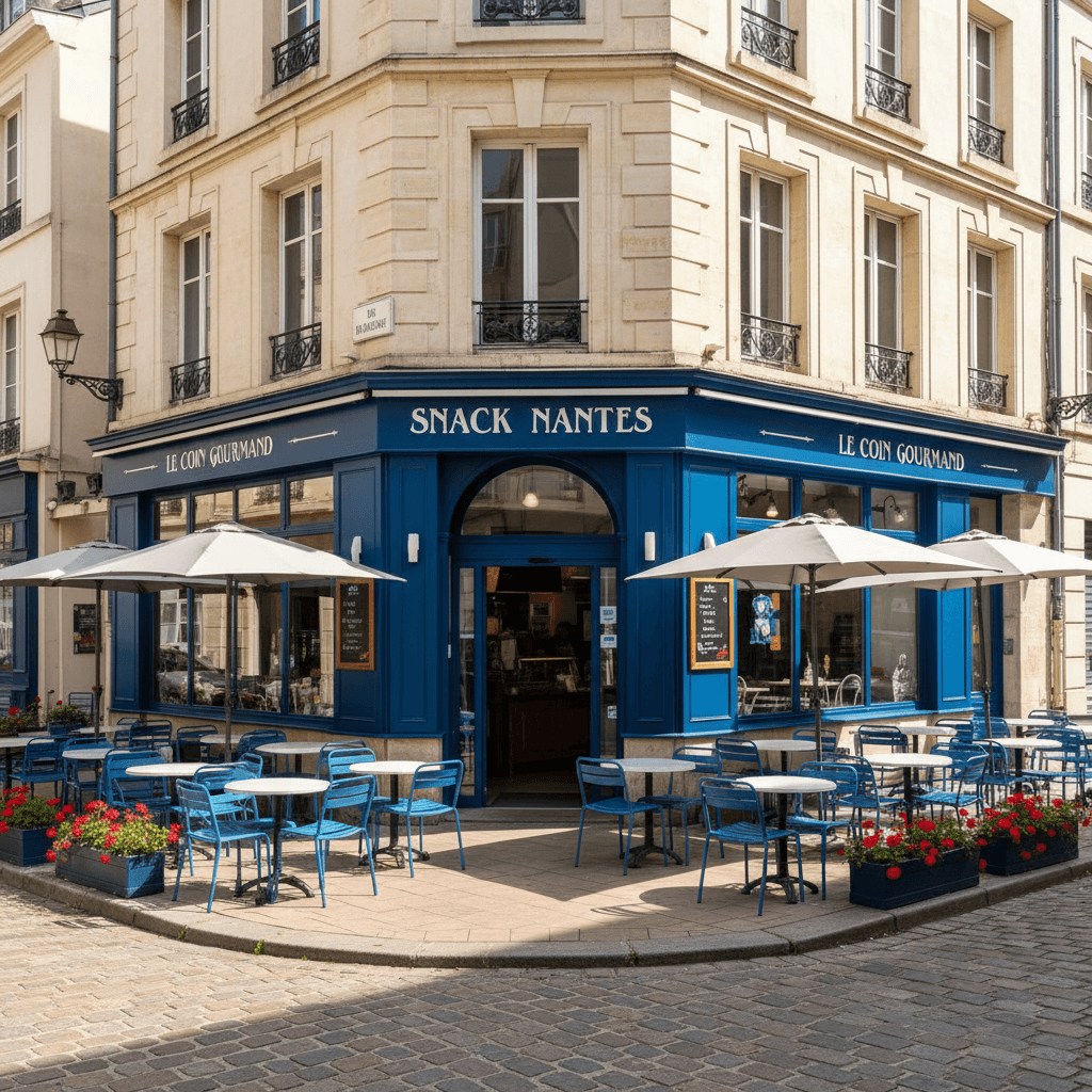 Snack 90m² à Nantes : terrasse - extraction