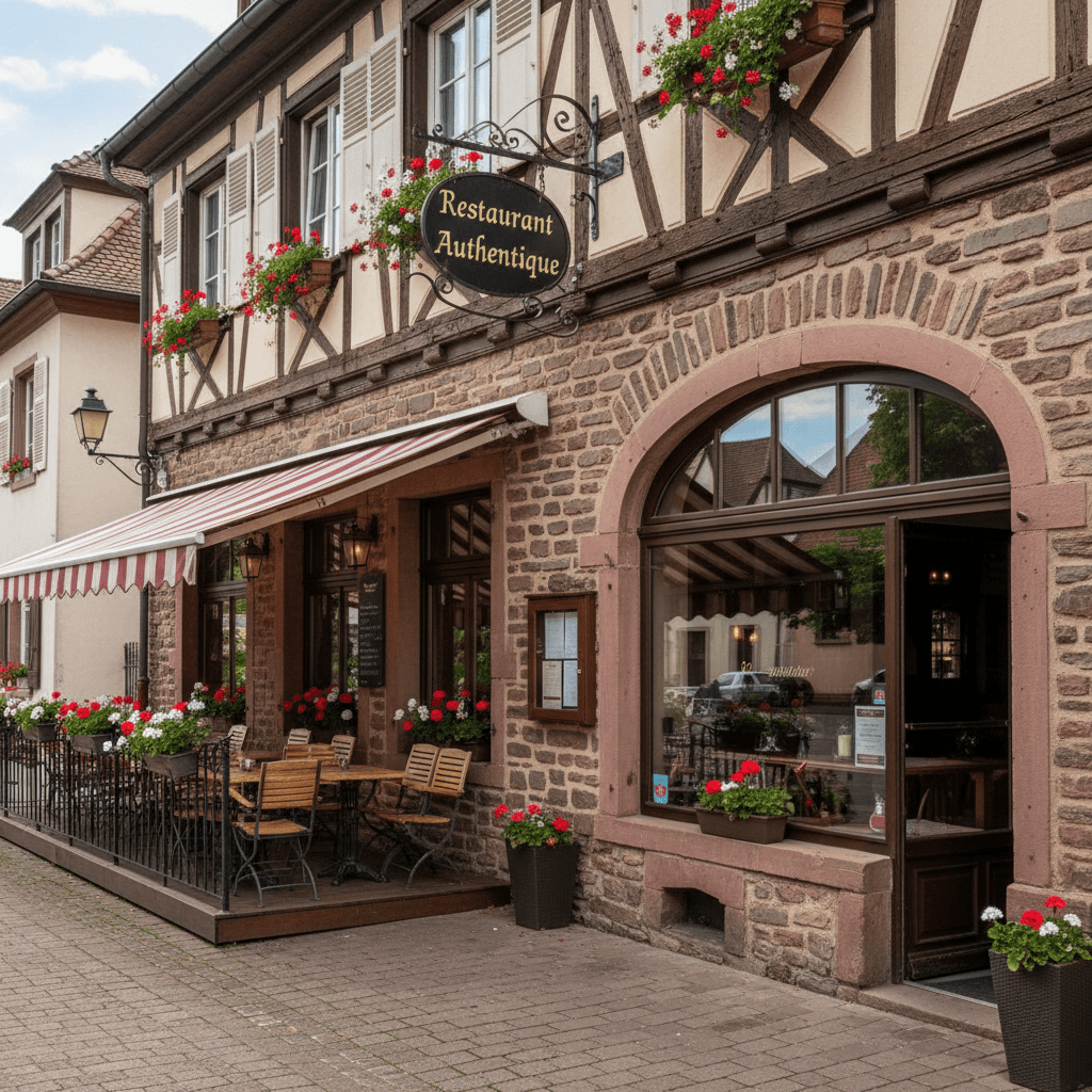 Restaurant 226m² à Oberschaeffolsheim : terrasse - licence IV - Image 1