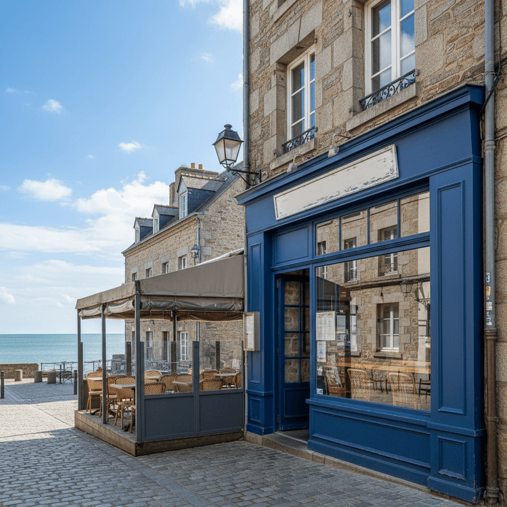 Restaurant 100m² à Saint-Malo : terrasse - Image 1