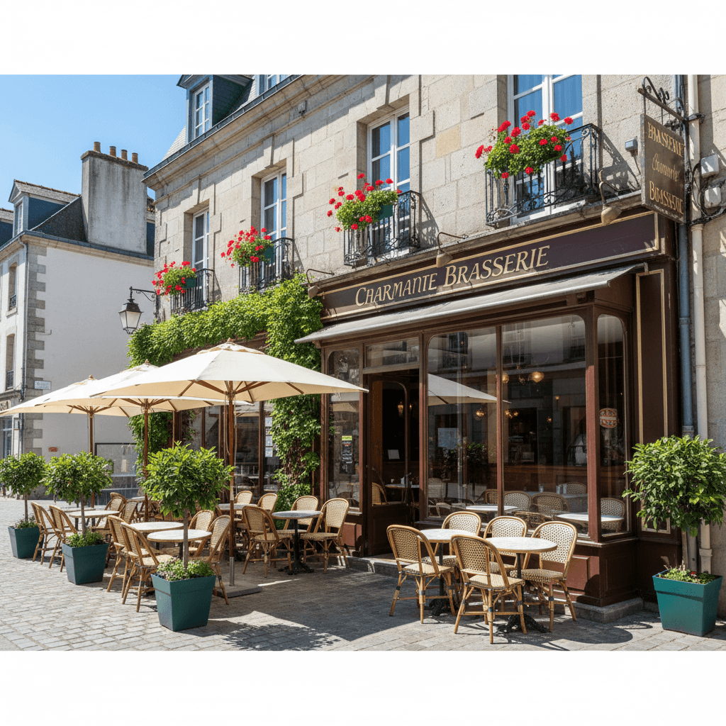 Bar-brasserie à Vannes : terrasse - licence IV - Image 1