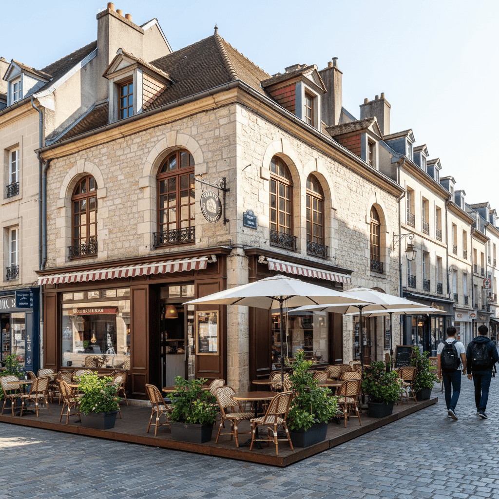 Fast-food 100m² à Clermont-Ferrand : terrasse - extraction