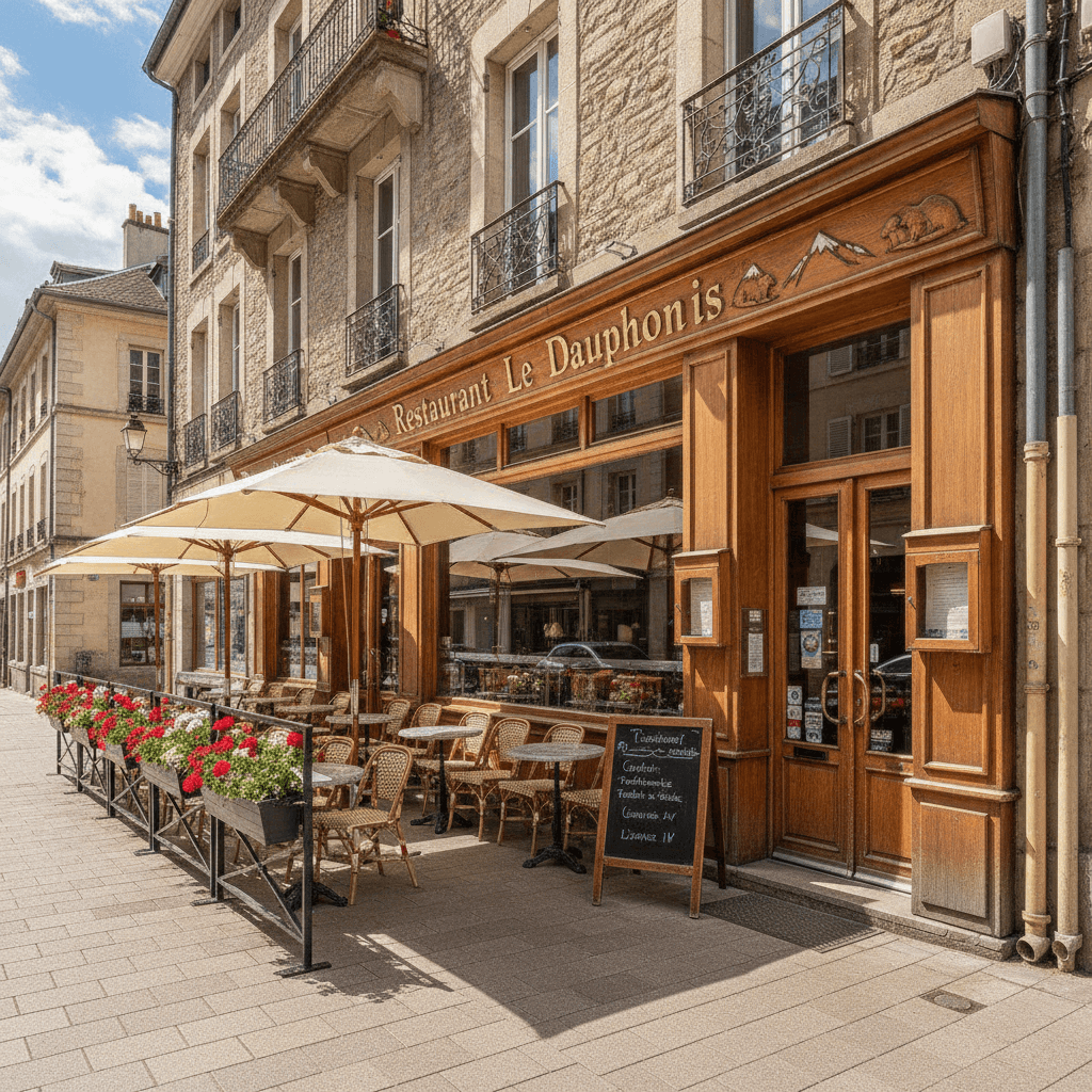 Restaurant 130m² à Grenoble : terrasse - licence IV