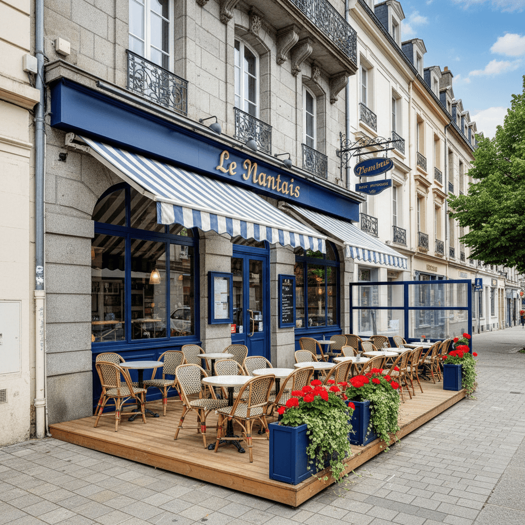 Bar-brasserie 100m² à Nantes : terrasse - licence IV - Image 1
