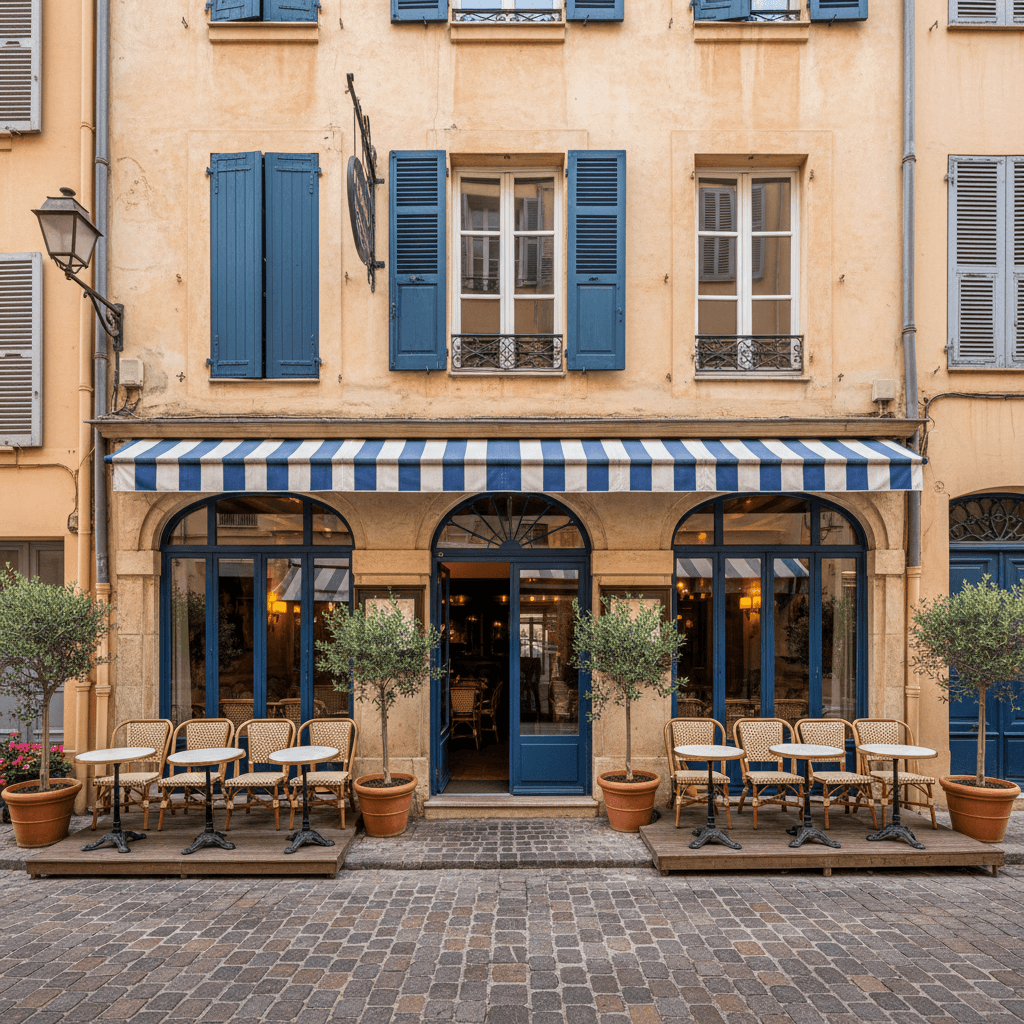 Restaurant à Nice : terrasse - licence IV