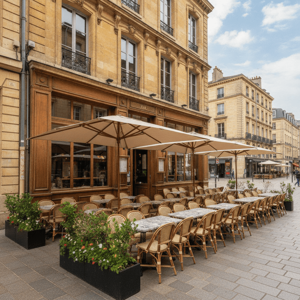 Restaurant 120m² à Bordeaux : terrasse - licence IV