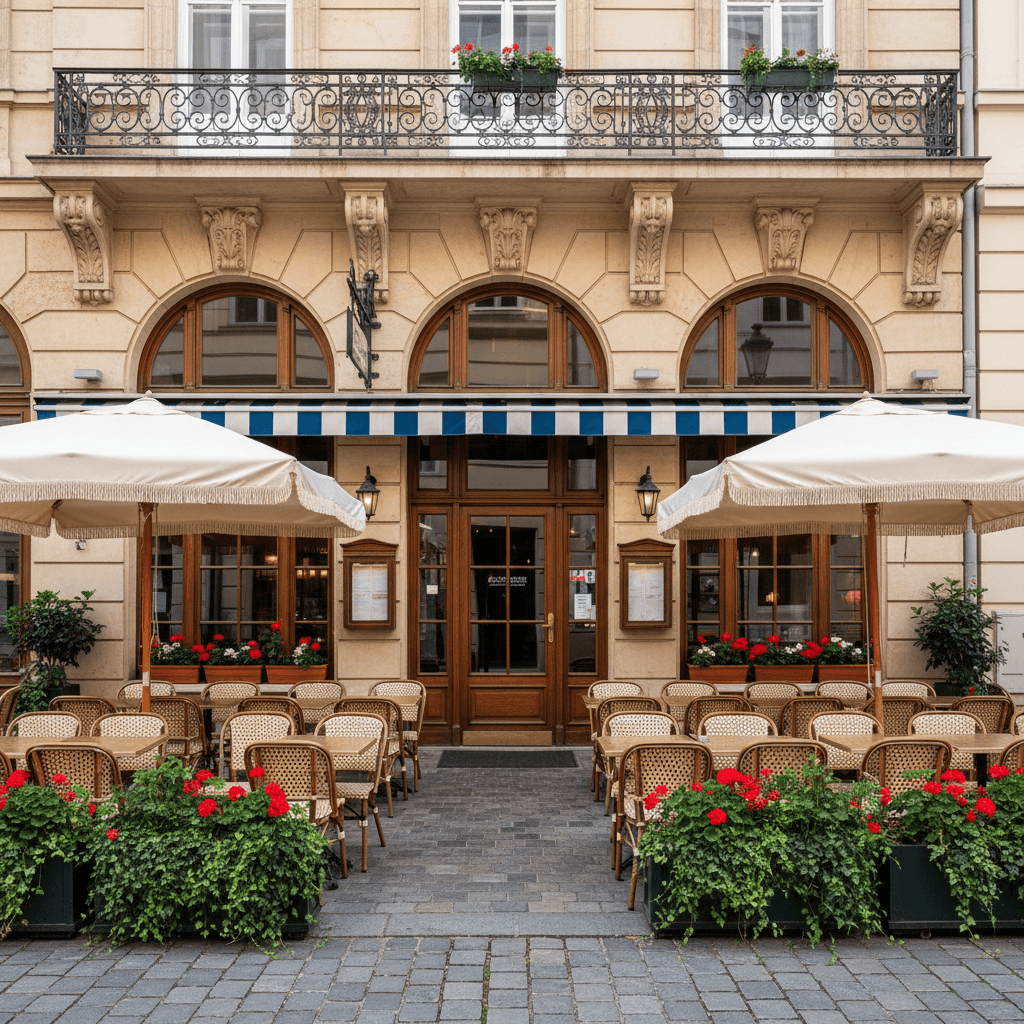 Restaurant à Vienne : terrasse - extraction - Image 1