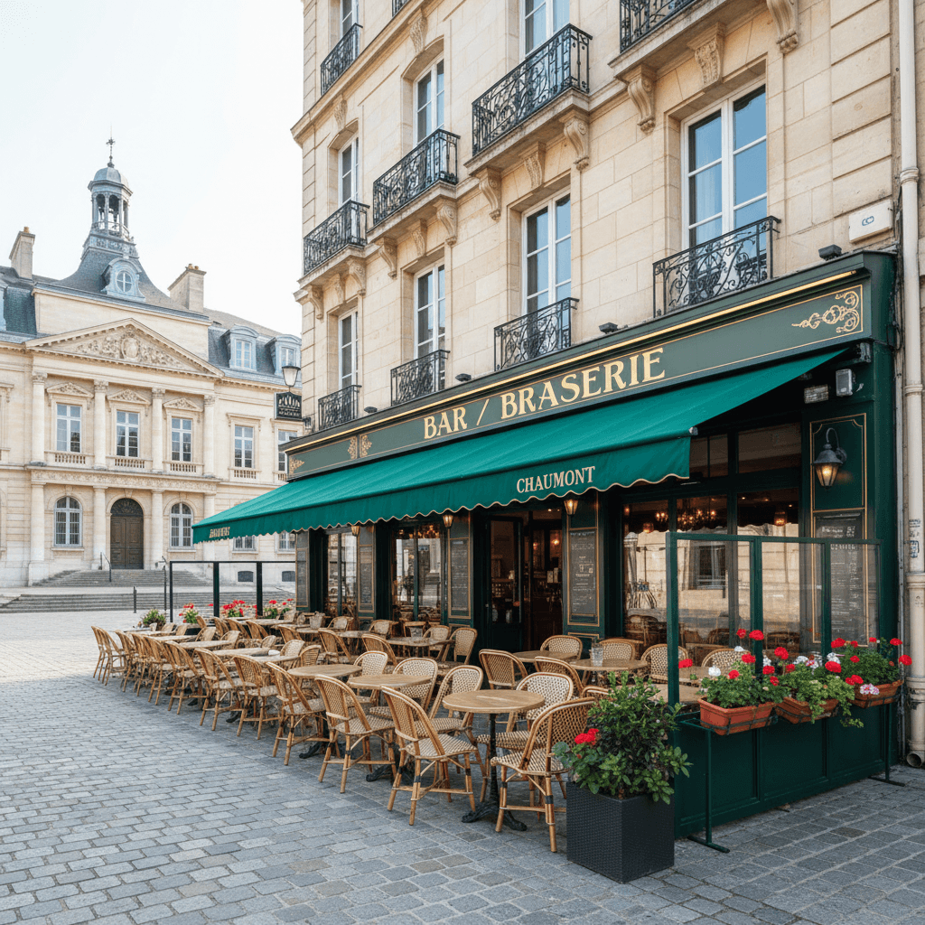 Bar-brasserie 212m² à Chaumont : terrasse - licence IV - Image 1