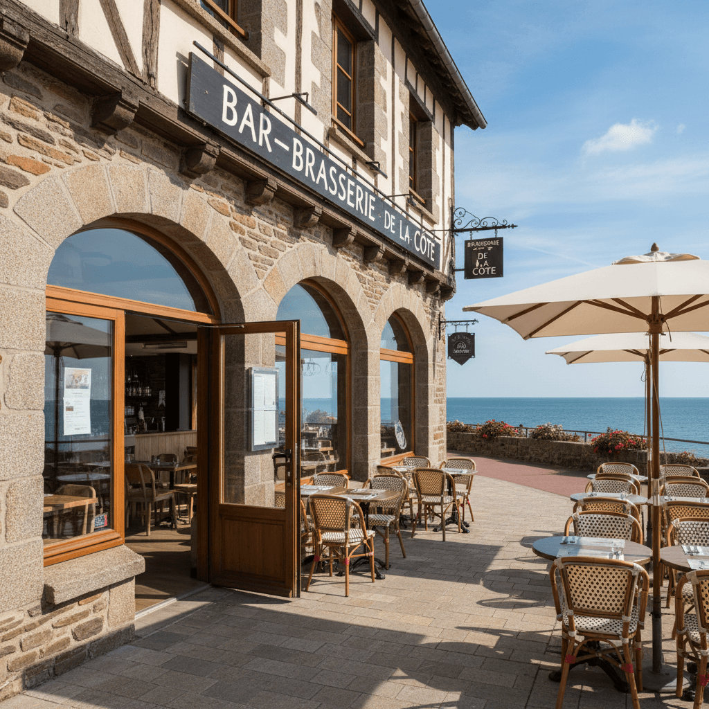 Bar-brasserie à Vannes : terrasse - licence IV - Image 1