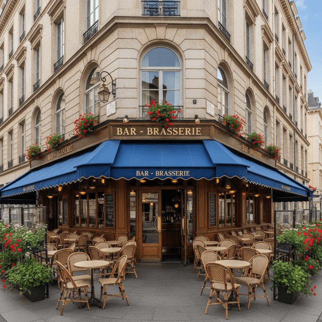 Bar-brasserie 410m² à Lyon : terrasse - licence IV