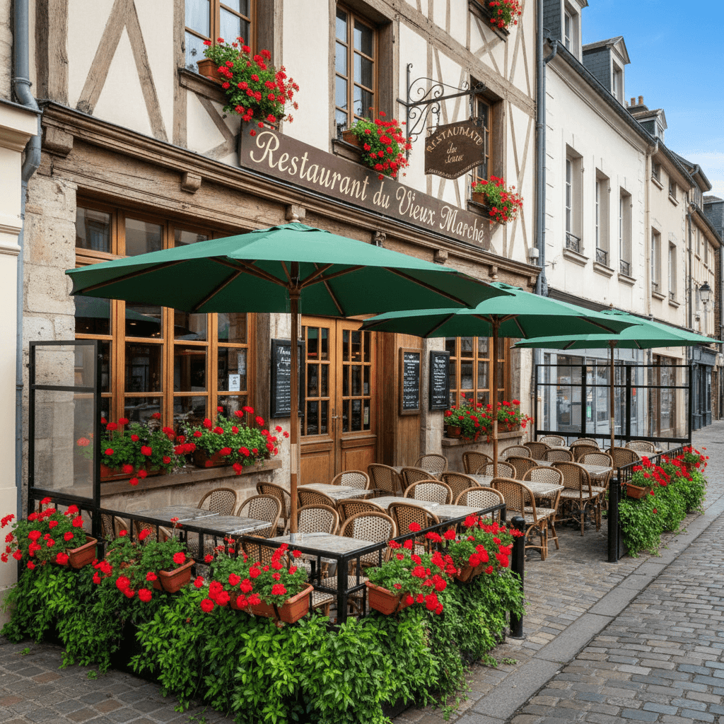 Restaurant à Rouen : terrasse - licence IV