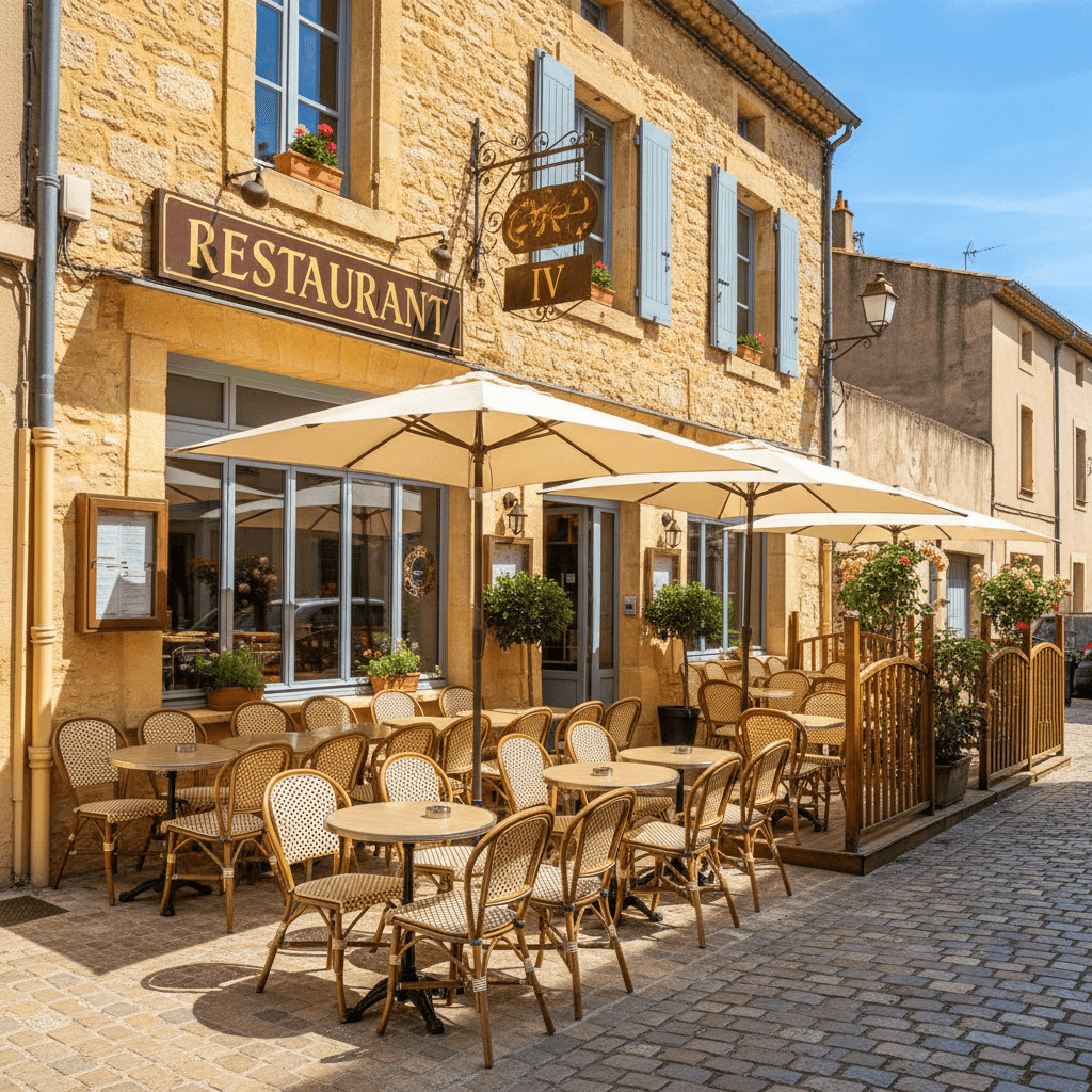 Restaurant à Marignane : terrasse - licence IV