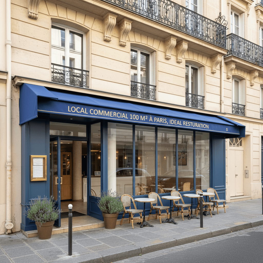 Local commercial 100 m² à Paris, idéal Restauration - Image 1
