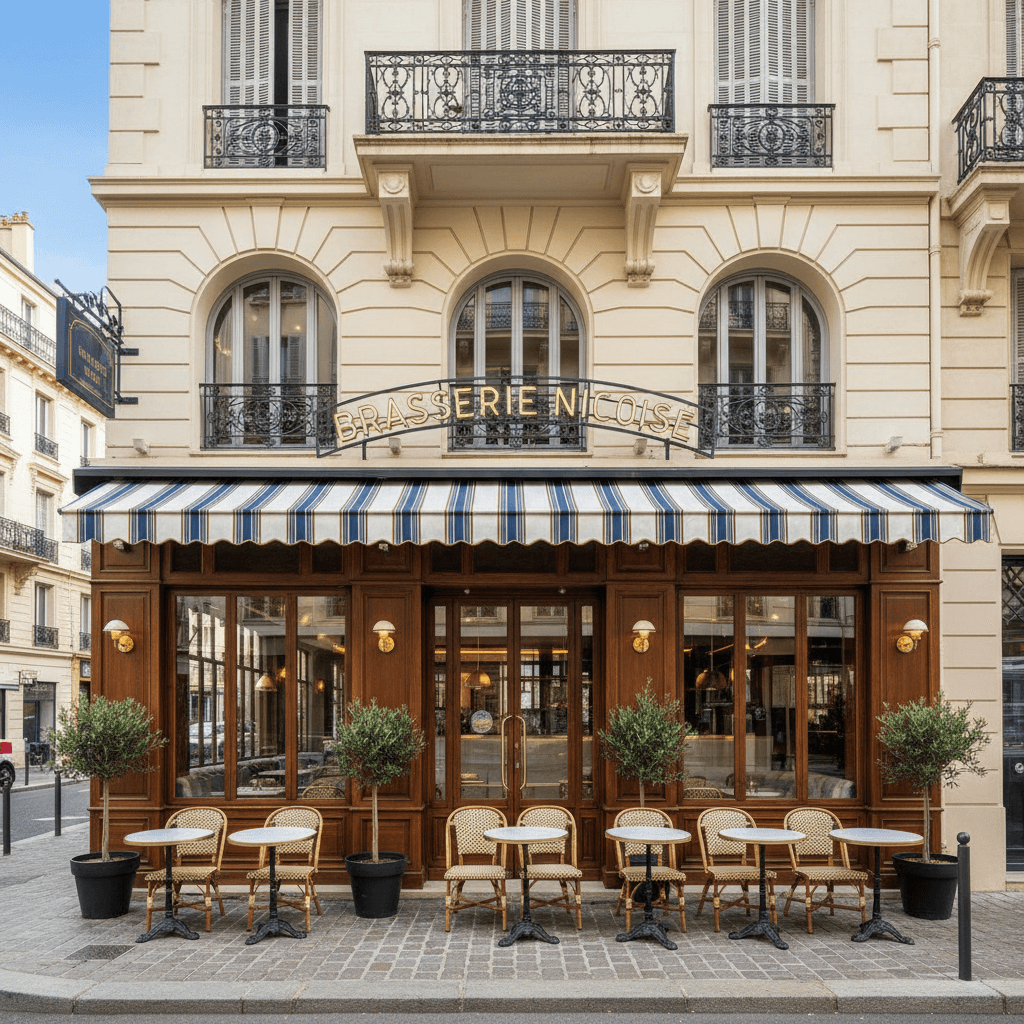 Bar-brasserie à Nice : terrasse - licence IV