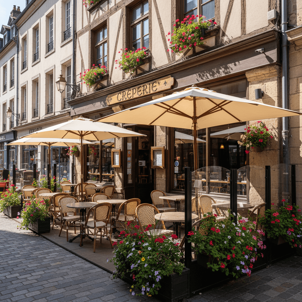 Restaurant 120m² à Rouen : terrasse
