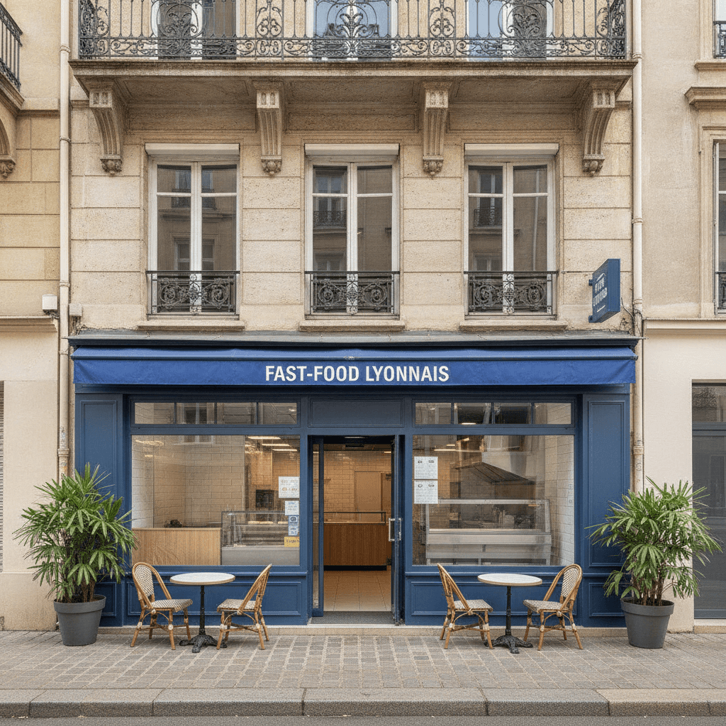 Fast-food 75m² à Lyon : extraction