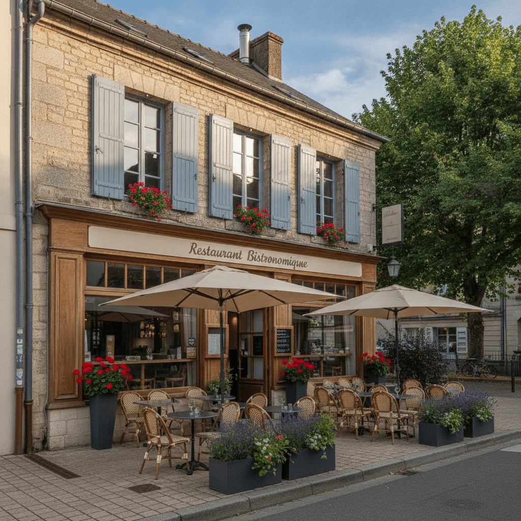 Restaurant 98m² à Saint-Lô : terrasse - extraction