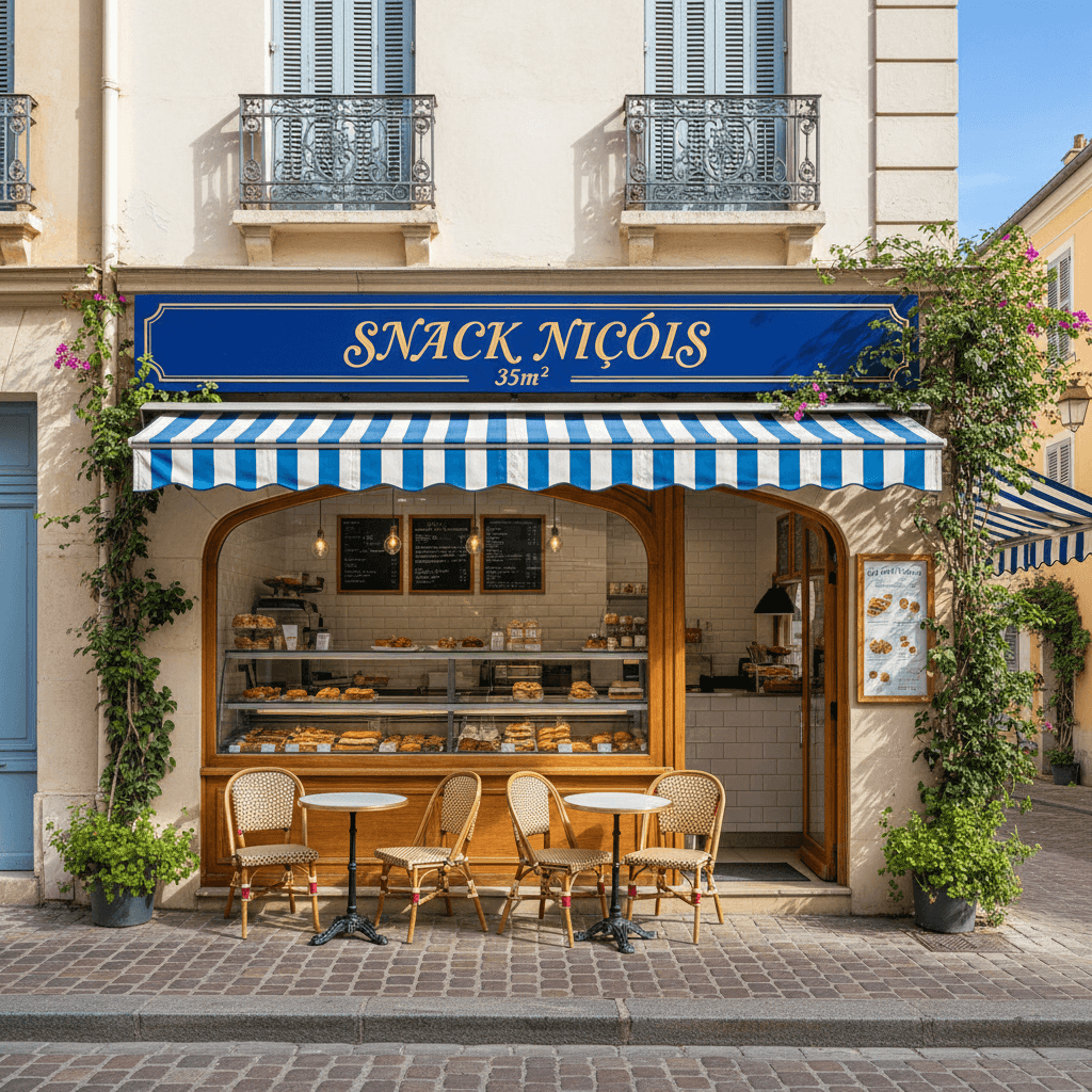Snack 35m² à Nice