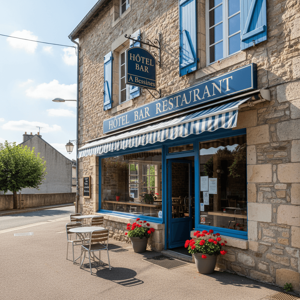 Restaurant à Bessines : terrasse - licence IV - Image 1