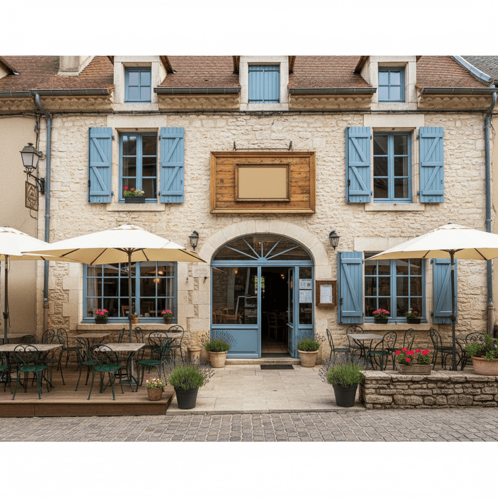 Restaurant 150m² à Aulan : terrasse - licence IV - Image 1