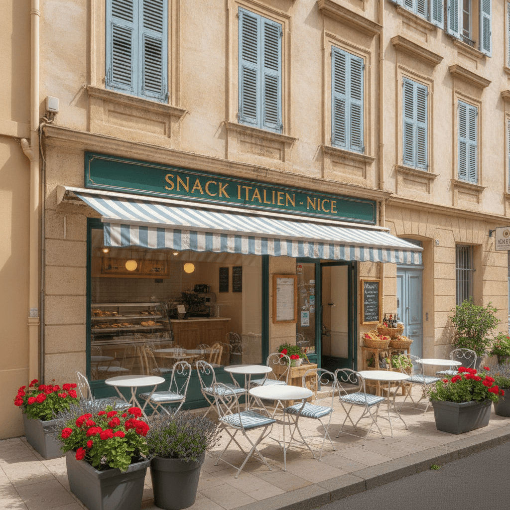 Snack à Nice : terrasse