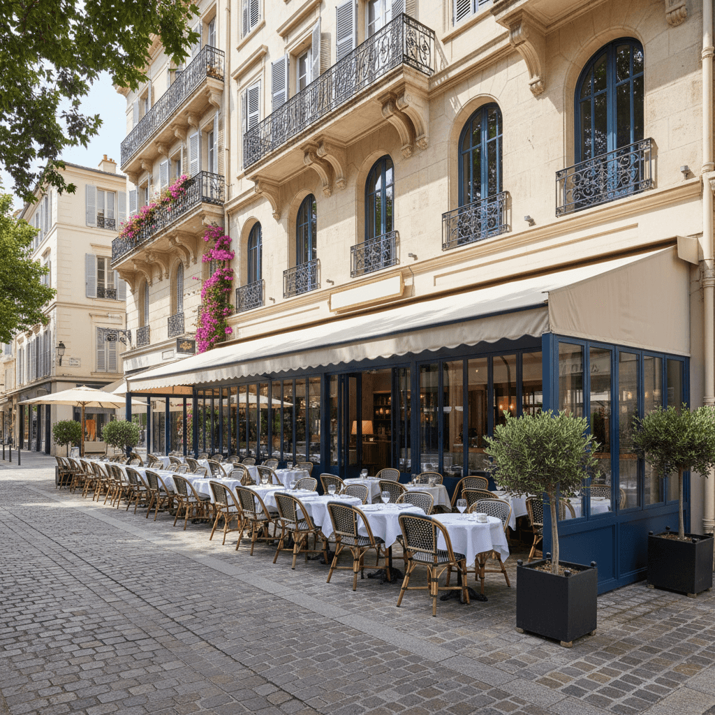 Restaurant à Cannes : terrasse - licence IV - Image 1