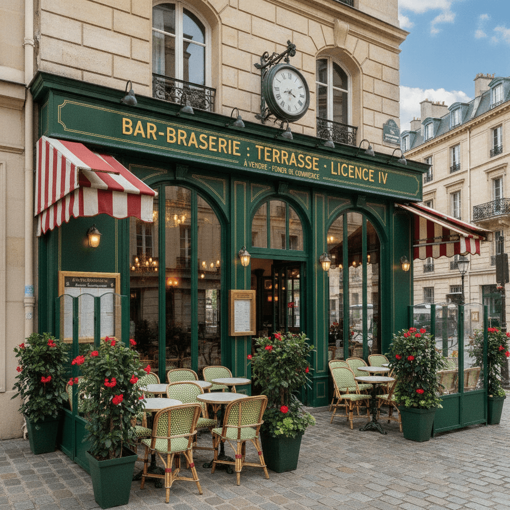 Bar-brasserie : terrasse - licence IV - Image 1