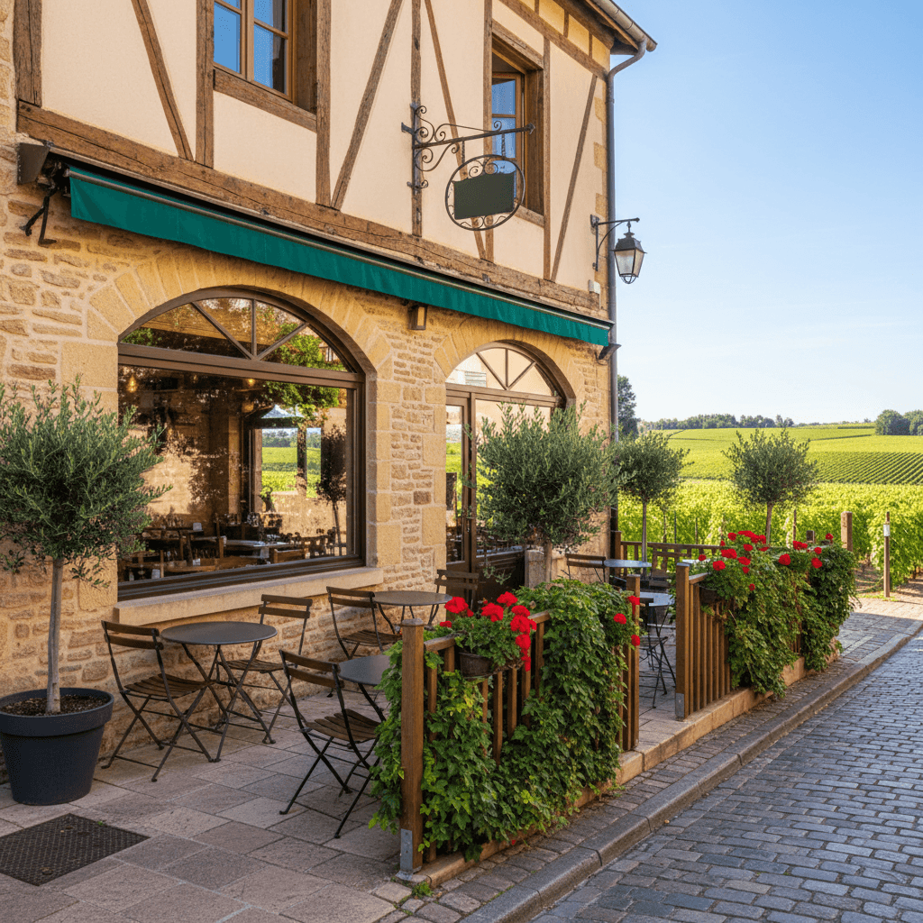 Restaurant 160m² à Belleville-En-Beaujolais : terrasse - licence IV - Image 1