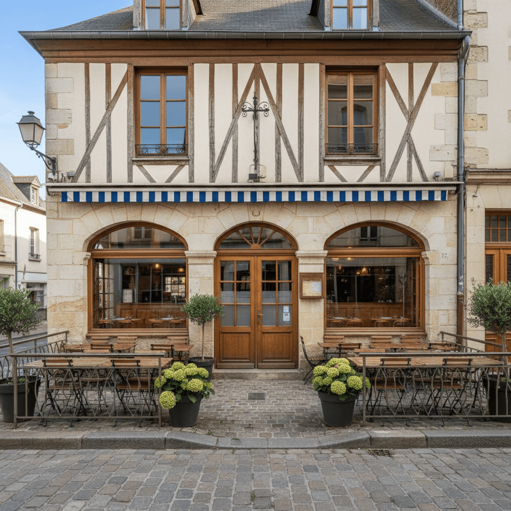 Restaurant à Évreux : terrasse - Image 1