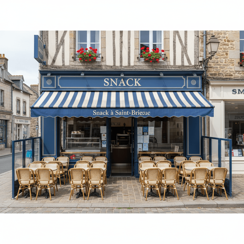 Snack à Saint-Brieuc : terrasse - Image 1