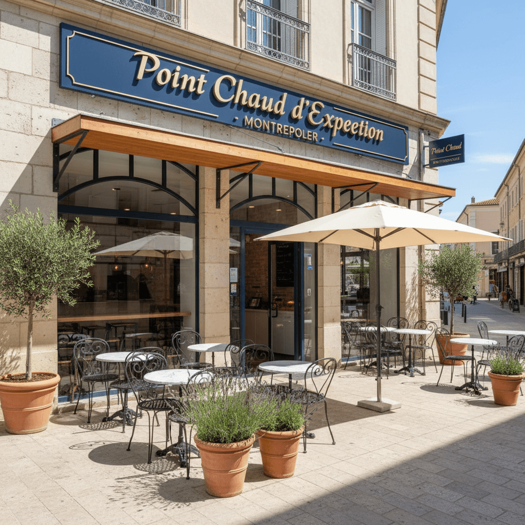 Fast-food 80m² à Montpellier : terrasse - extraction - Image 1