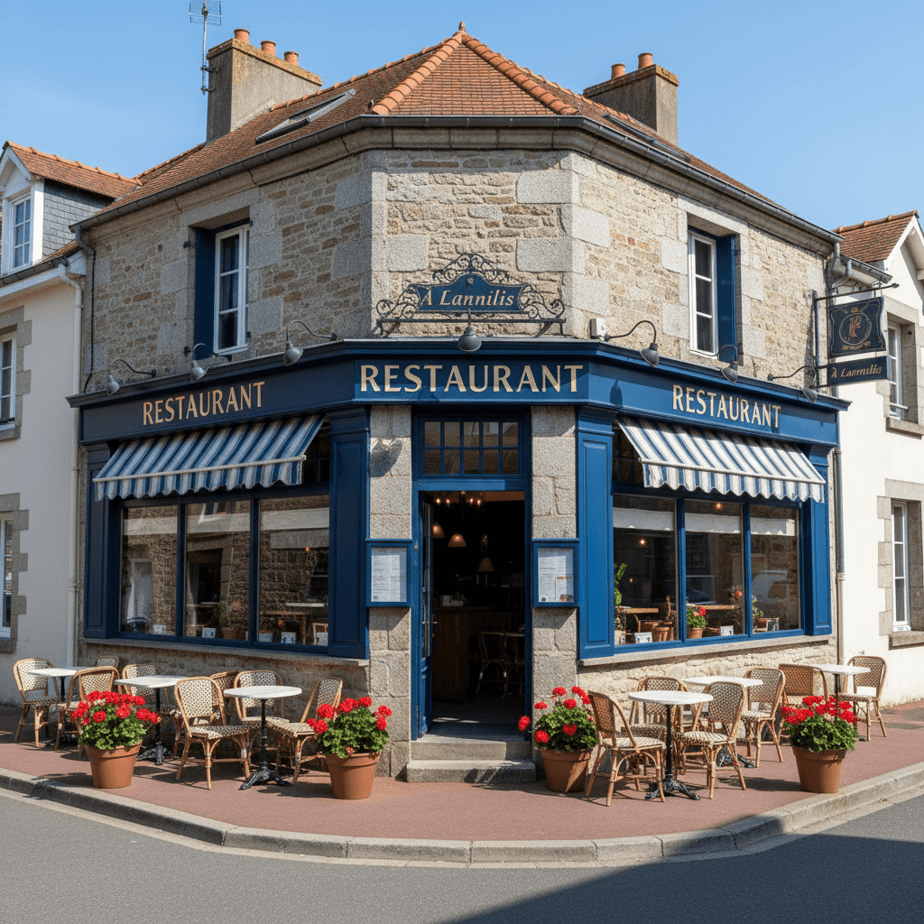 Restaurant à Lannilis : terrasse - Image 1