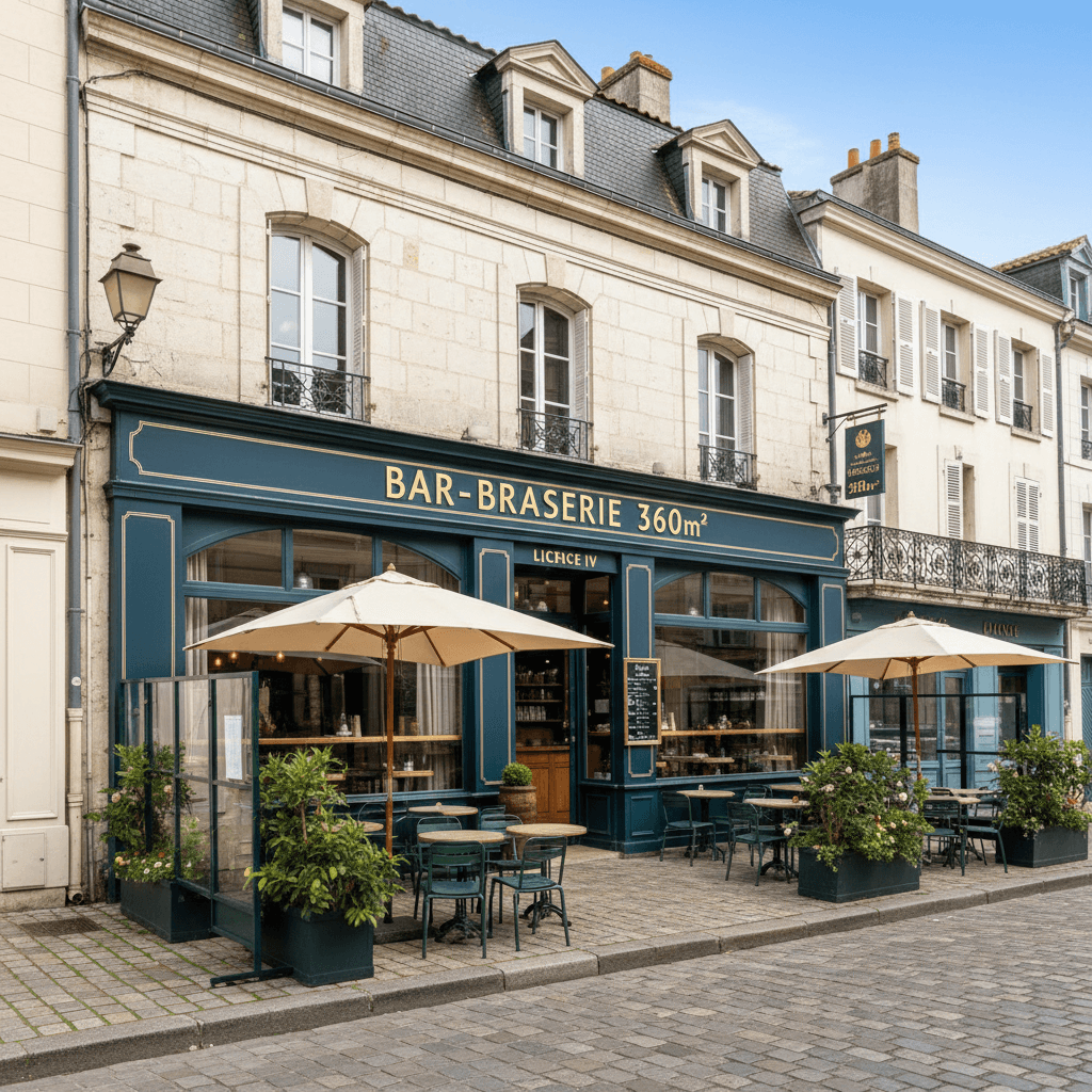 Bar-brasserie 360m² à La Rochelle : terrasse - licence IV - Image 1