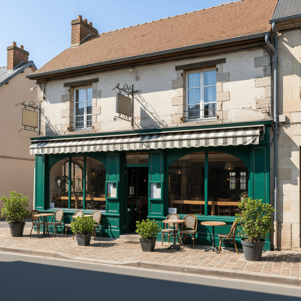 Restaurant 370m² à Boëssé-Le-Sec : terrasse - licence IV