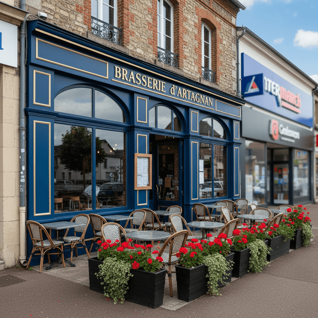 Bar-brasserie 290m² à Abbeville : terrasse - licence IV - Image 1