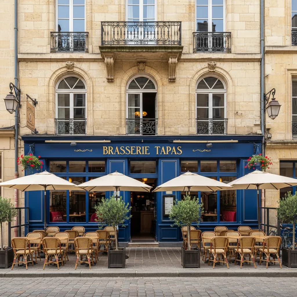 Bar-brasserie 84m² à Bordeaux : terrasse - licence IV - Image 1