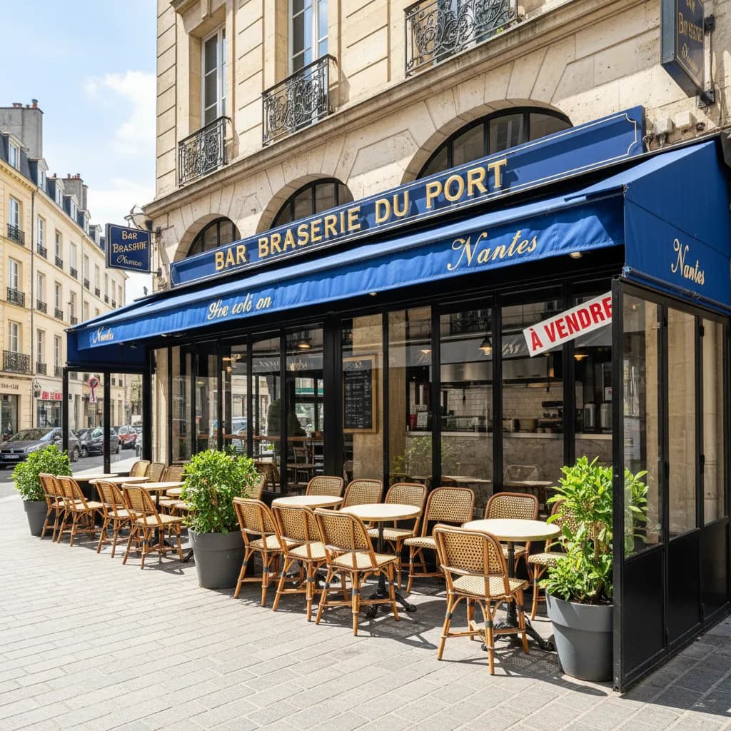 Bar-brasserie à Nantes : terrasse - licence IV - Image 1