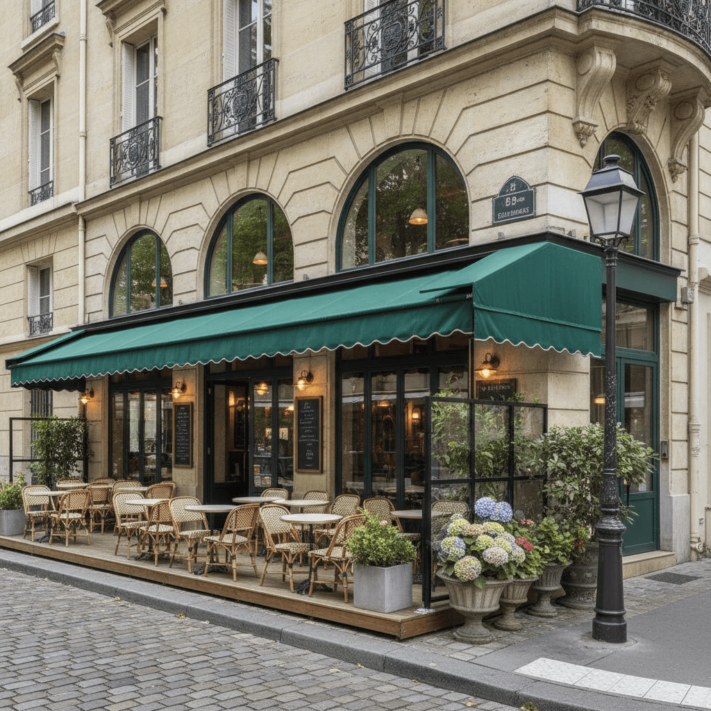Bar-restaurant 35 couverts à Neuilly-sur-Seine : terrasse - licence IV en liquidation judiciaire - Image 1