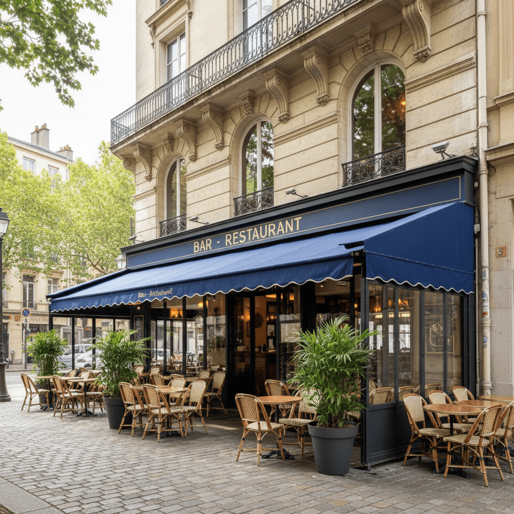 Restaurant 200m² à Lyon : terrasse - licence IV